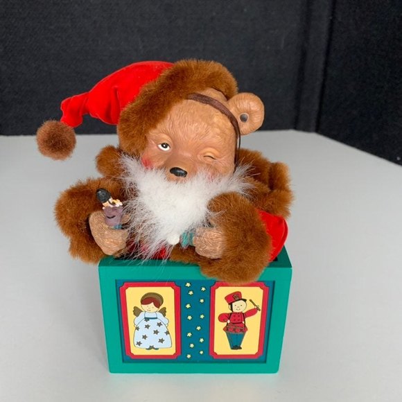 Accents San Francisco Music Box Co 1993 Teddy Bear Musical Toy Box By